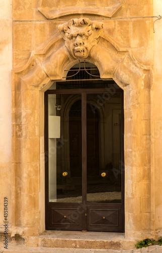 Architectural Historic Buildings in Scicli, Province of Ragusa, Sicily, Italy – (Palazzo Beneventano). © faustoriolo