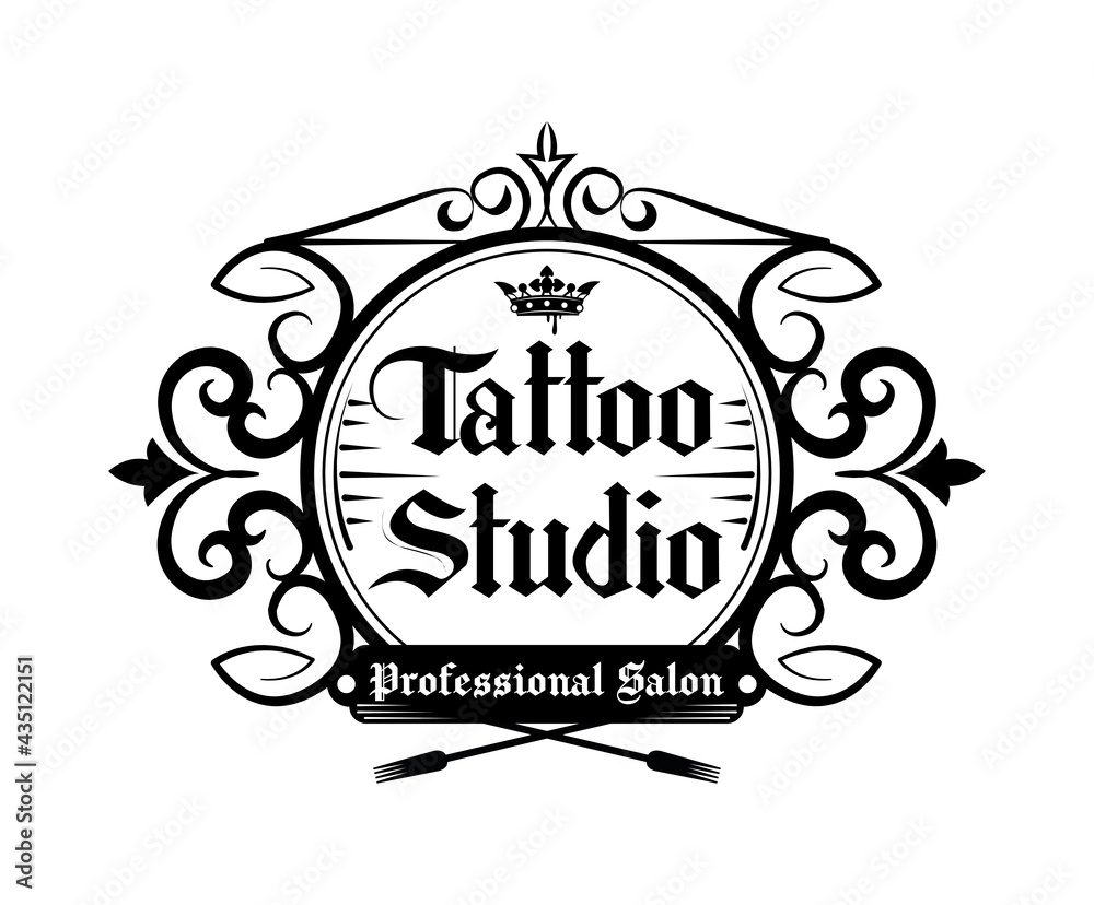 tattoo studio badge