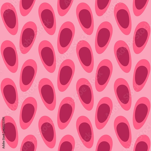 Rounded abstract seamless pattern - decorative accent for any surfaces.