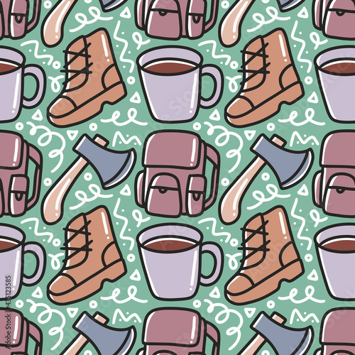 collection of camp stuff pattern