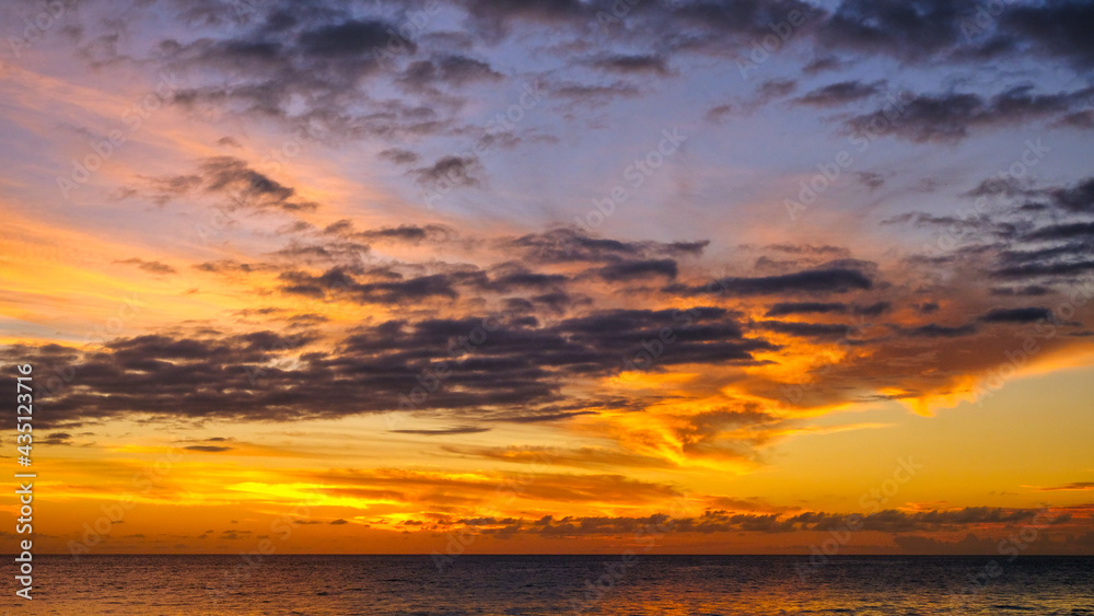 Sunset on Mahe Island, Seychelles