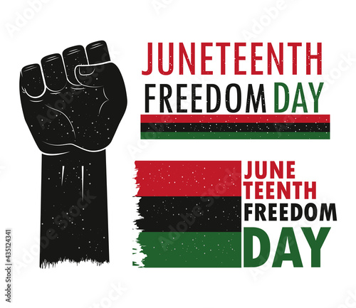 juneteenth freedom icons