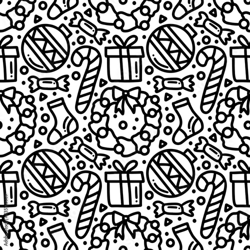 collection of christmas day pattern