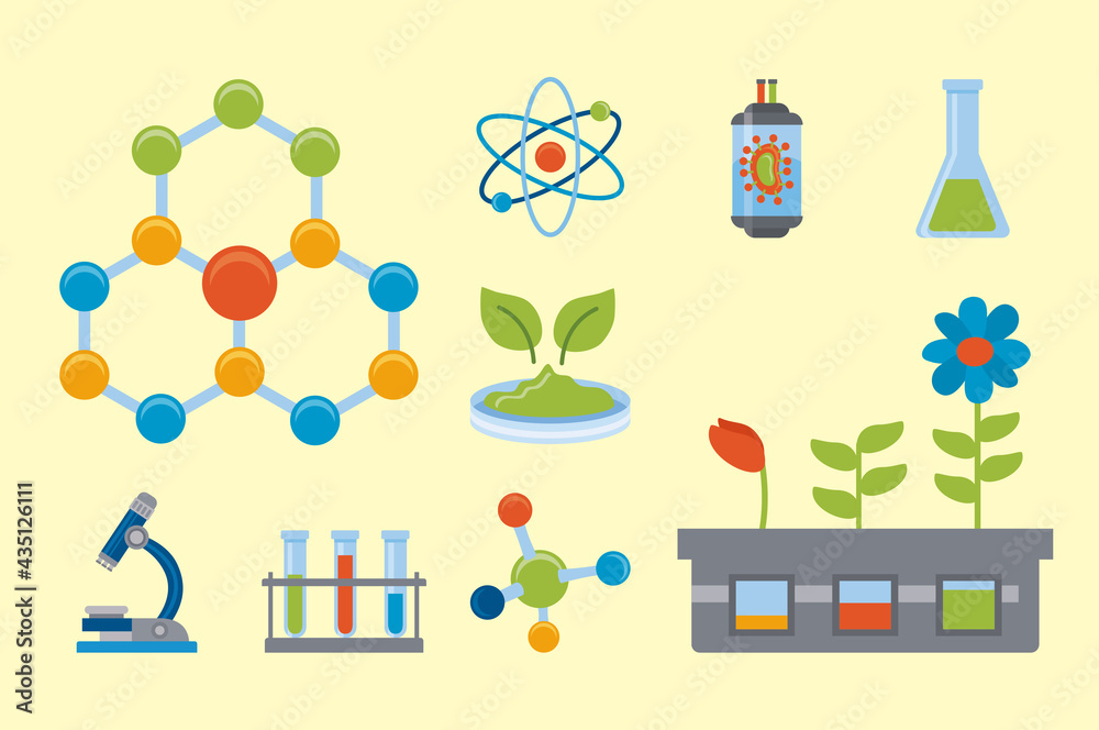 bio technology nine icons bio technology nine icons