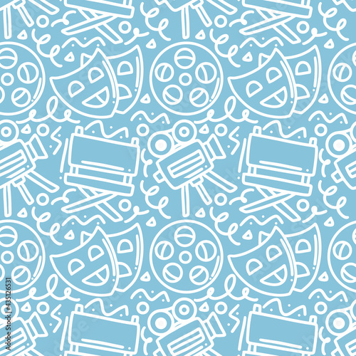 hand drawn doodle cinema show