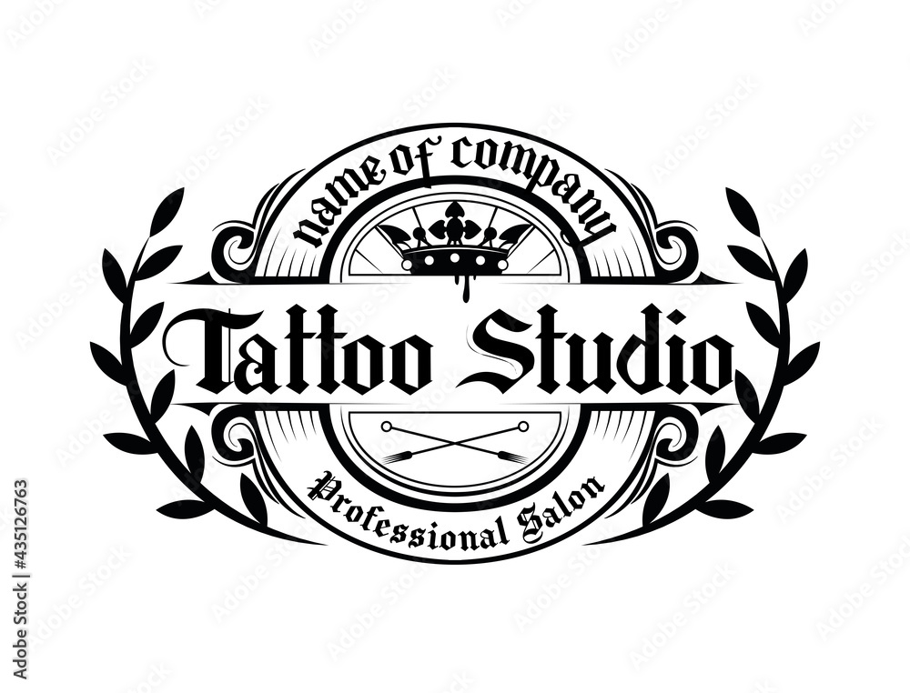 Fototapeta premium vintage tattoo studio