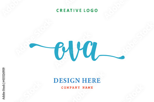 OVA lettering logo is simple, easy to understand and authoritative