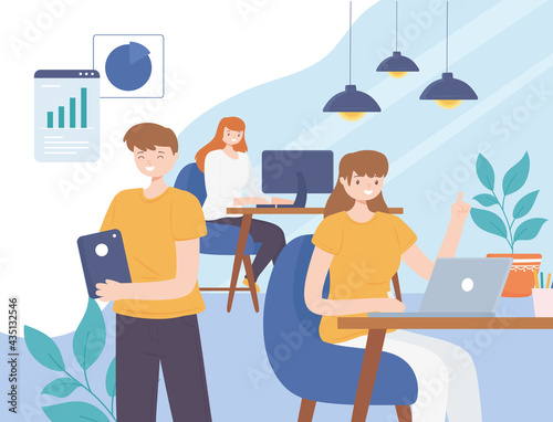 coworking creative people