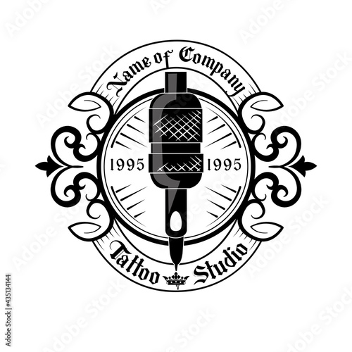 tattoo studio classic emblem