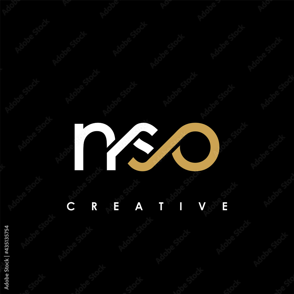 NSO Letter Initial Logo Design Template Vector Illustration NSO Letter Initial Logo Design Template Vector Illustration