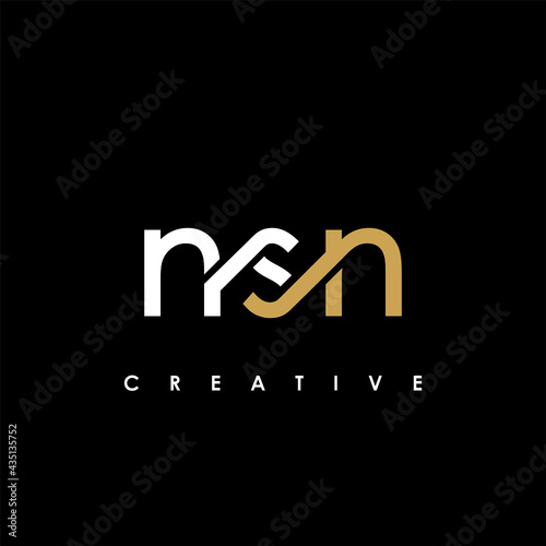 NSN Letter Initial Logo Design Template Vector Illustration