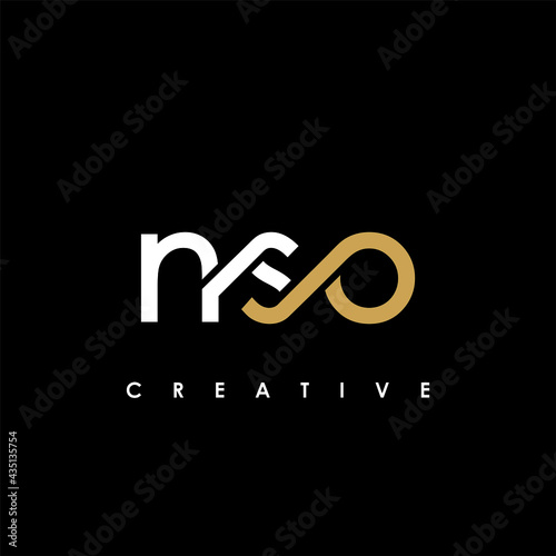 NSO Letter Initial Logo Design Template Vector Illustration