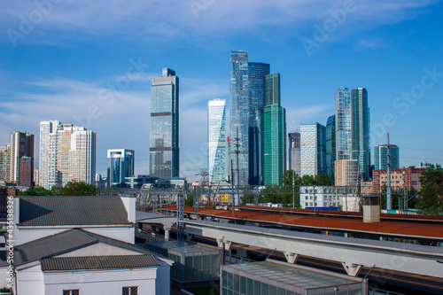 Moscow in the afternoon. View of Moscow City from Fili station © Евгений Григорьев