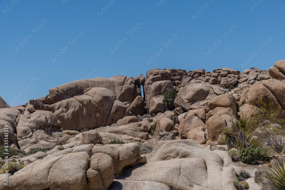 Scenic rock formation at the Joshua Tree National Park, Southern California Scenic rock formation at the Joshua Tree National Park, Southern California