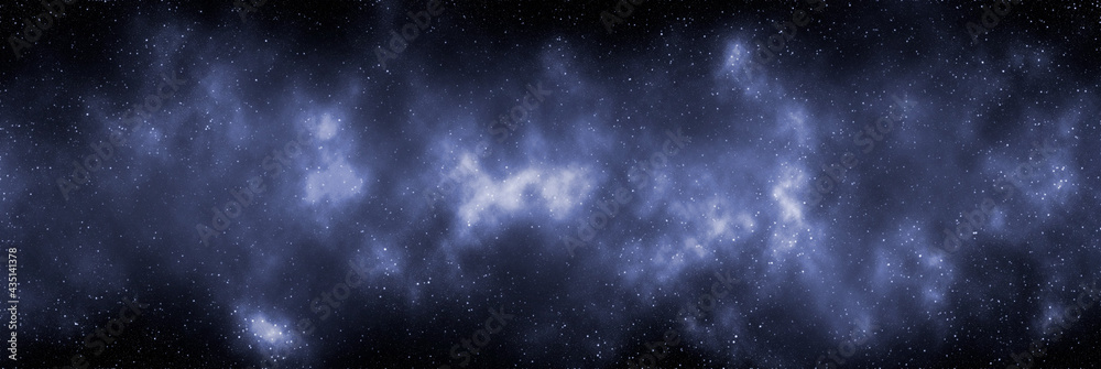 Fototapeta premium Space background with stardust and shining stars. Realistic cosmos and color nebula. Colorful galaxy. 3d illustration 