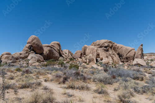 Scenic rock formation at the Joshua Tree National Park, Southern California