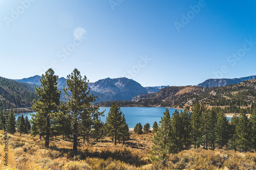 Beautiful June lake in Mono County California in Fall  photo