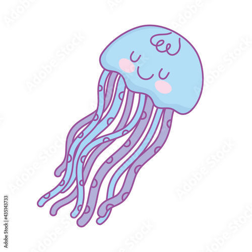 cute jellyfish cartoon