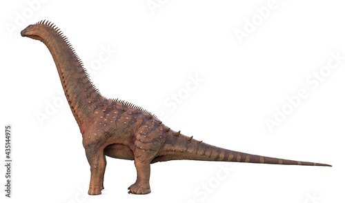 alamosaurus in white background side view © DM7