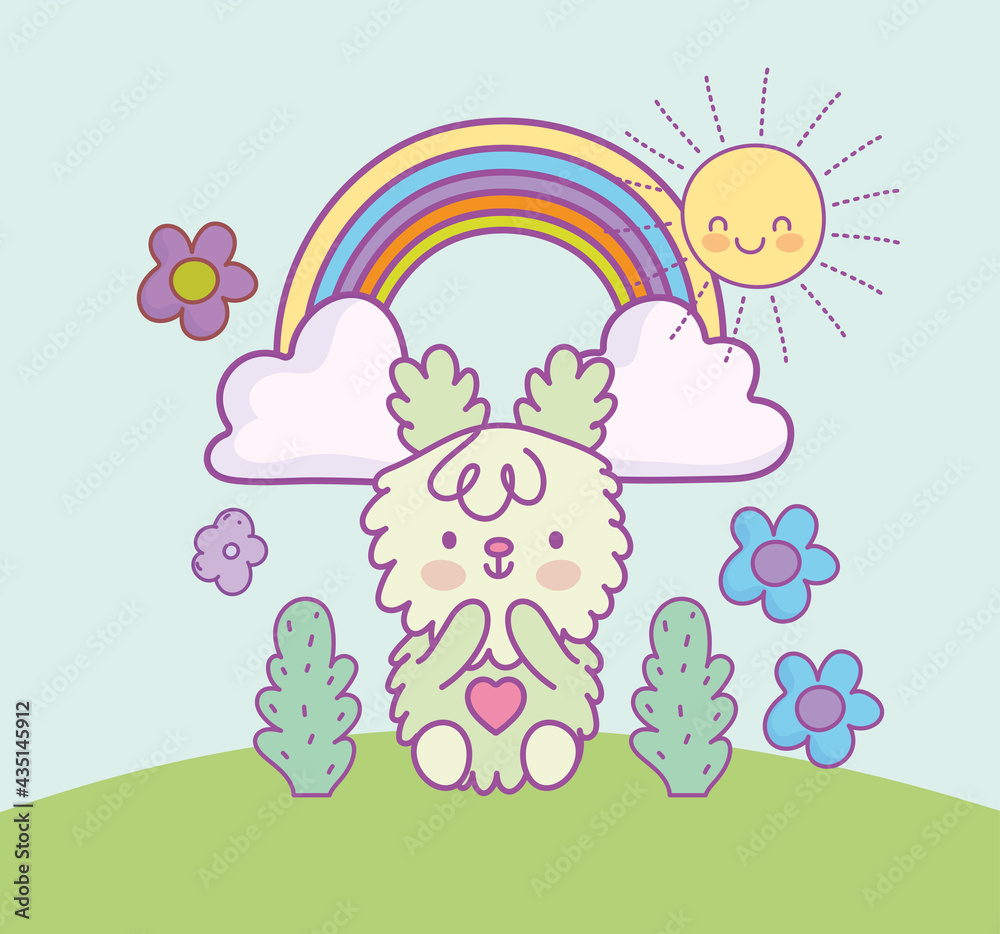 cute bear rainbow
