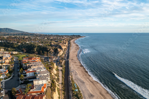 Aerial View of South San Clemente, California Shoreline © Thomas