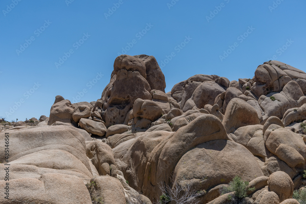 Scenic Skull Rock vista at the Joshua Tree National Park, Southern California