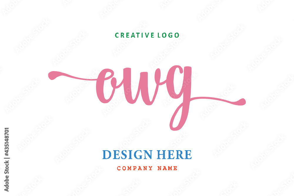 OWG lettering logo is simple, easy to understand and authoritative