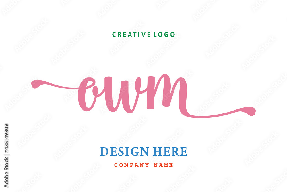 OWM lettering logo is simple, easy to understand and authoritative