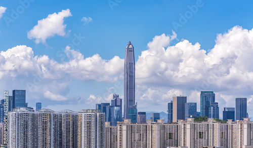 Skyline of city in Shenzhen China