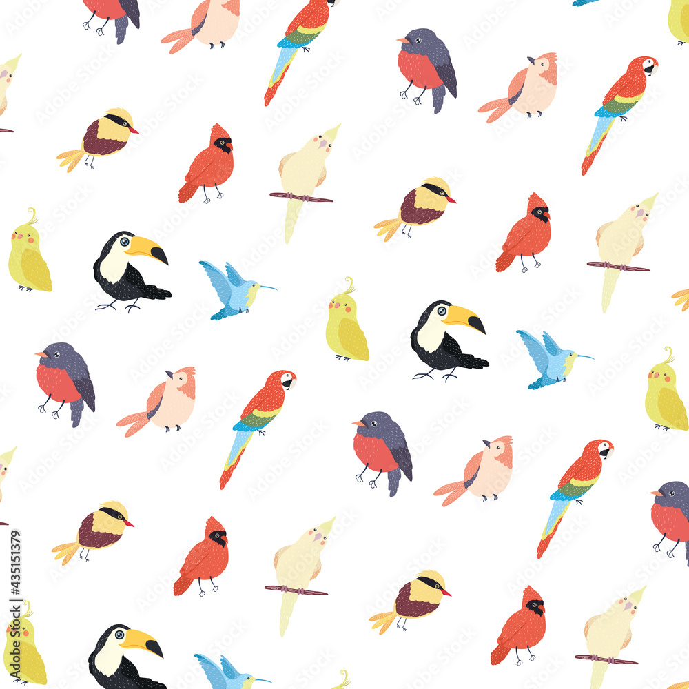 birds species pattern birds species pattern