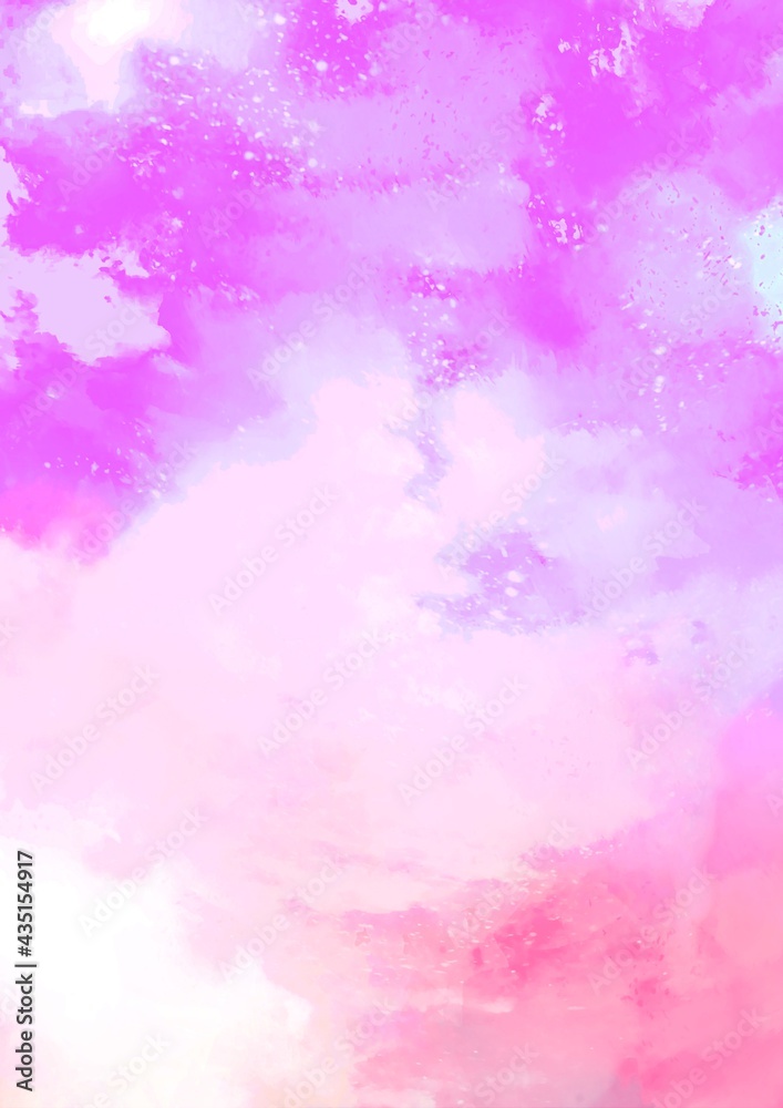 幻想的なピンクと紫の水彩テクスチャ背景