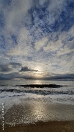 sunset on the beach