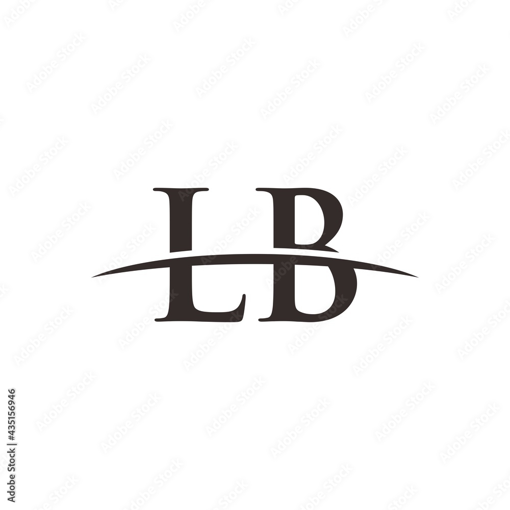LB initial swoosh horizon, company logo design inspiration LB initial swoosh horizon, company logo design inspiration