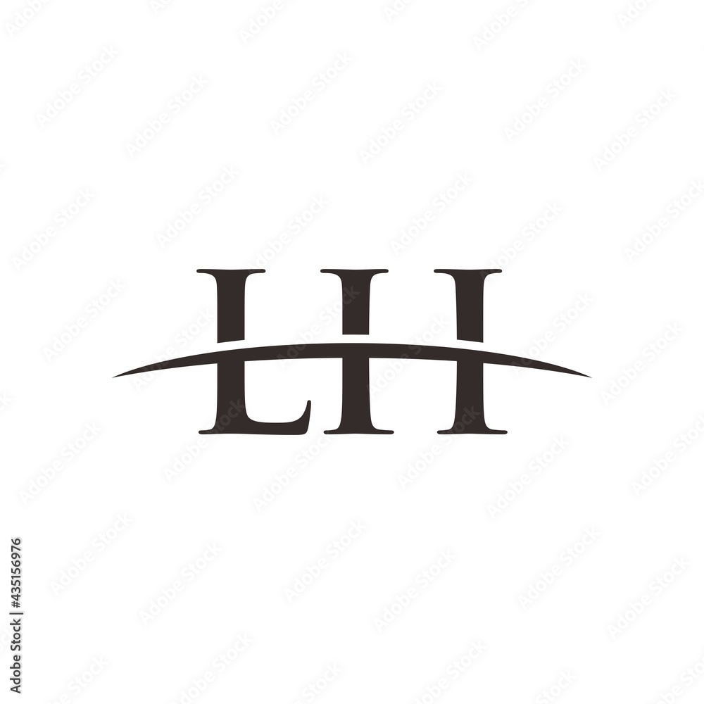 LH initial swoosh horizon, company logo design inspiration LH initial swoosh horizon, company logo design inspiration