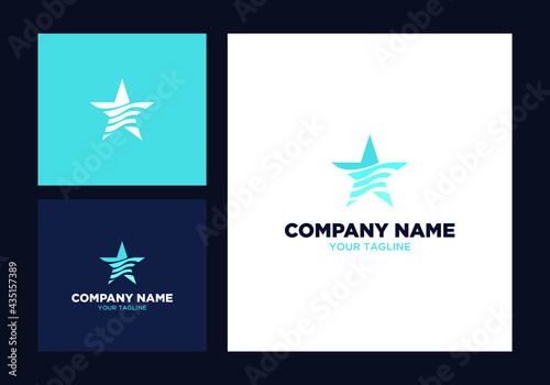 logo brand initial finance design best quality