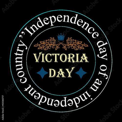 Vctoria day t-shirt design photo