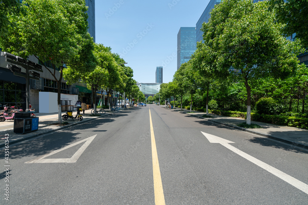 Highway and financial center office building in Ningbo, China