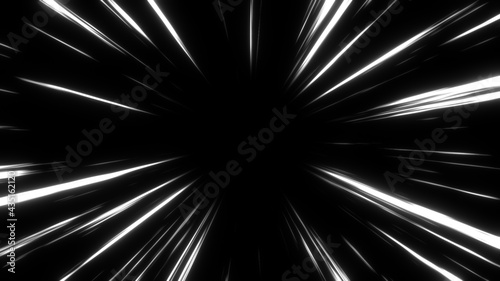 Anime Comic Speed Lines. Anime motion background. Fast Speed line Black and White.