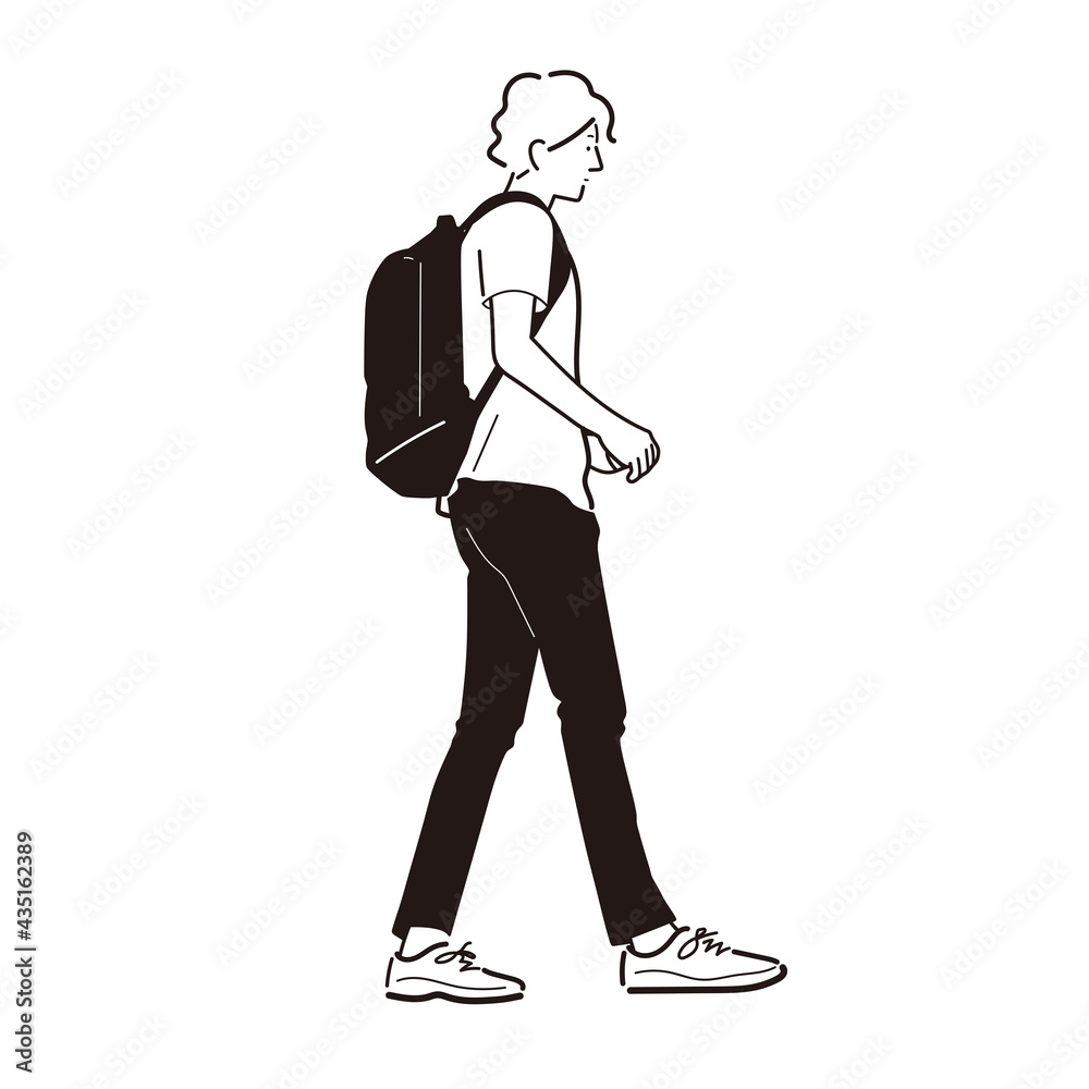 ストリートにいる男の子 ストリートにいる男の子