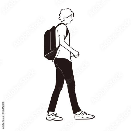ストリートにいる男の子
