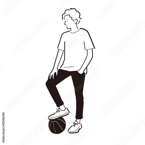 ストリートにいる男の子