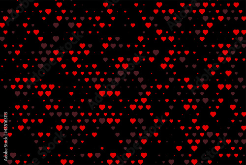 Dark RED groups of hearts vector pattern with symbol of cards and Colored illustration with hearts, spades, clubs, diamonds. Pattern for booklets, leaflets of gambling pattern design for LOVE.eps