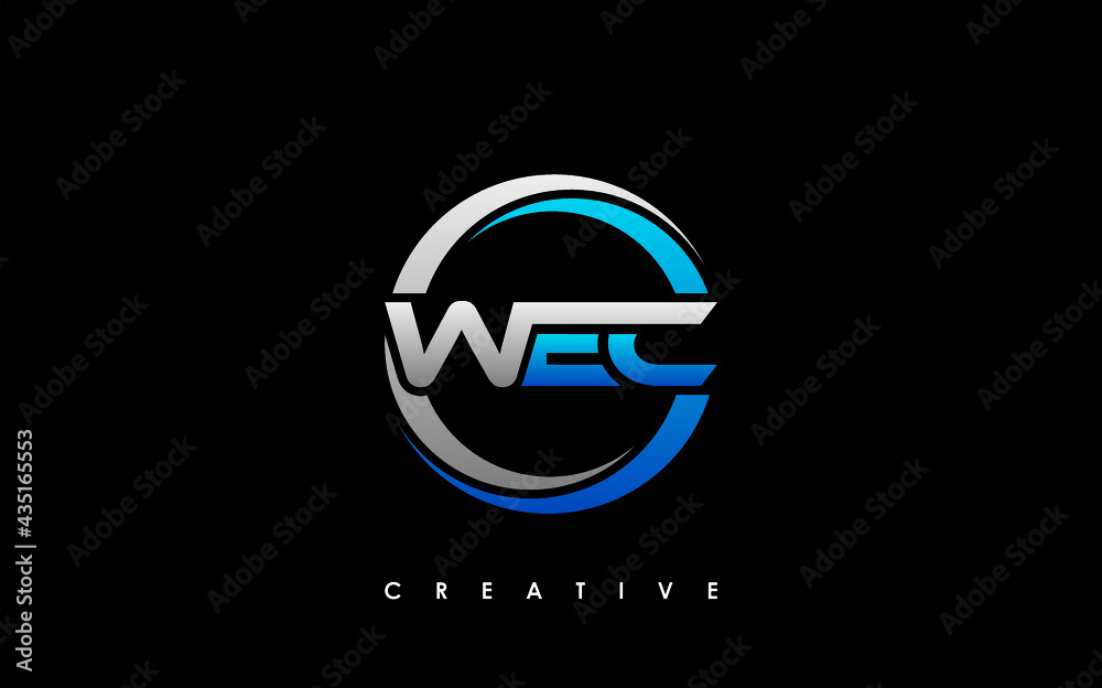 WEC Letter Initial Logo Design Template Vector Illustration WEC Letter Initial Logo Design Template Vector Illustration