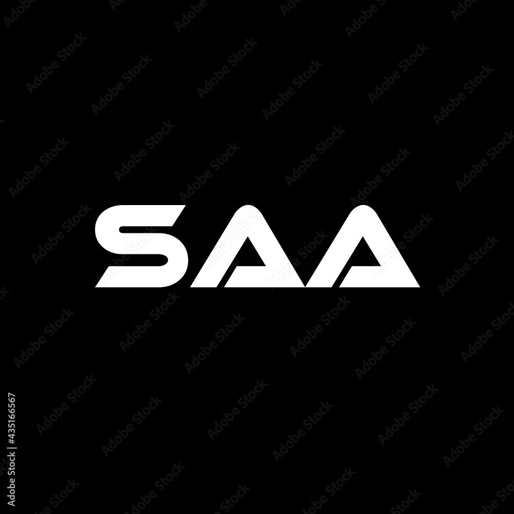 SAA letter logo design with black background in illustrator, vector logo modern alphabet font overlap style. calligraphy designs for logo, Poster, Invitation, SAA letter logo design with black background in illustrator, vector logo modern alphabet font overlap style. calligraphy designs for logo, Poster, Invitation,