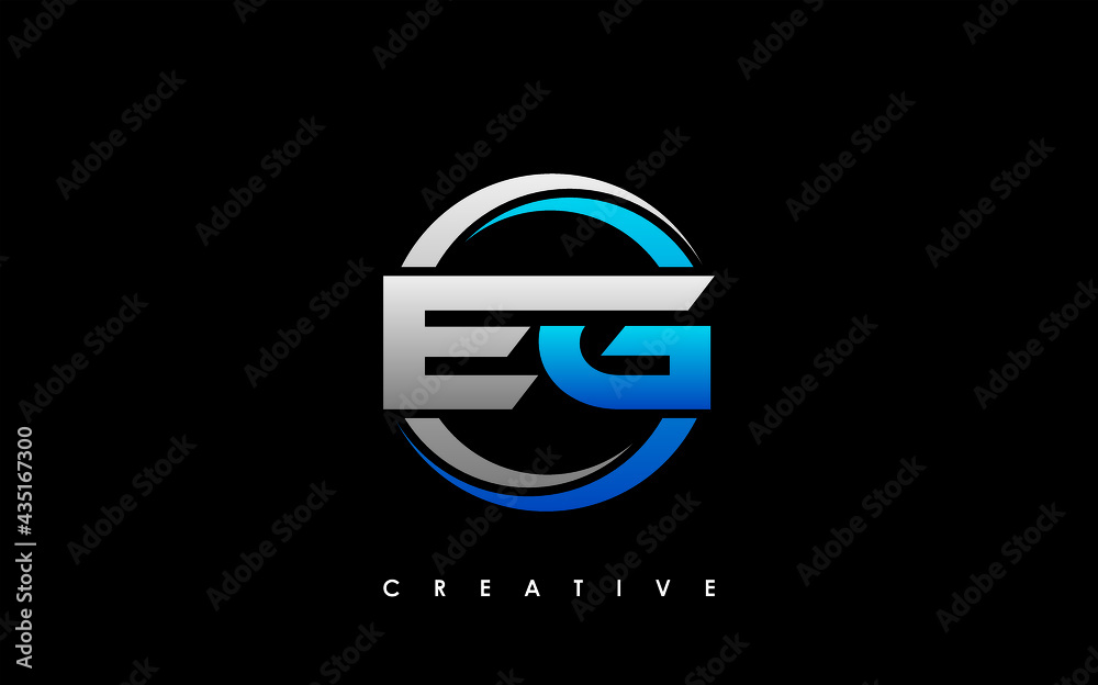 EG Letter Initial Logo Design Template Vector Illustration EG Letter Initial Logo Design Template Vector Illustration