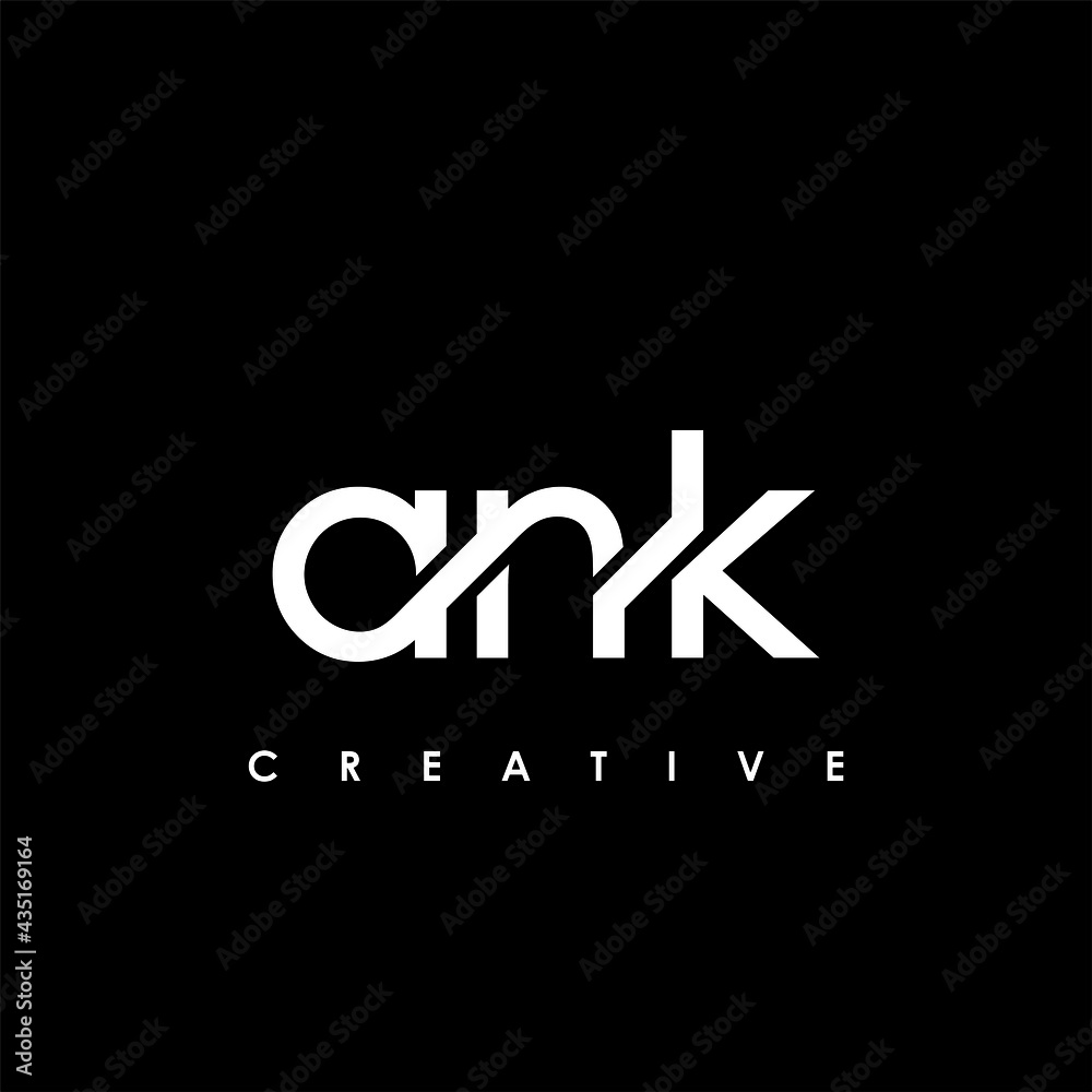 ANK Letter Initial Logo Design Template Vector Illustration