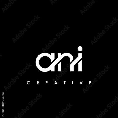 ANI Letter Initial Logo Design Template Vector Illustration photo