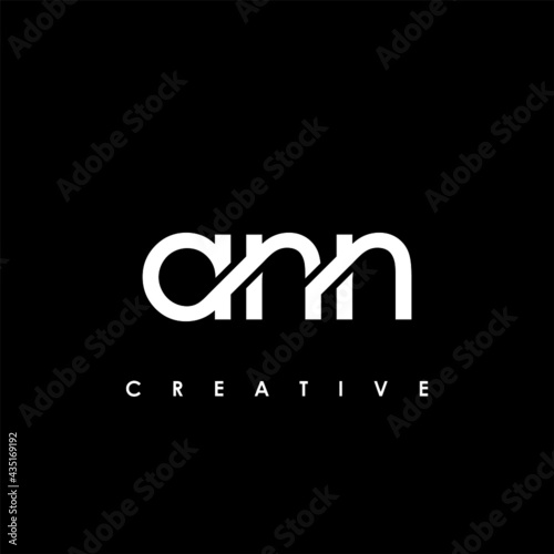 ANN Letter Initial Logo Design Template Vector Illustration photo