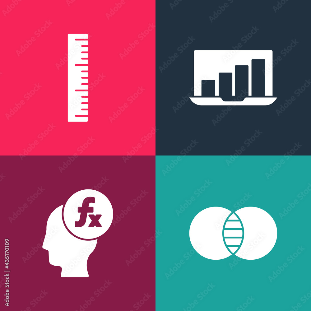 Set pop art Mathematics sets A and B, Function mathematical symbol ...