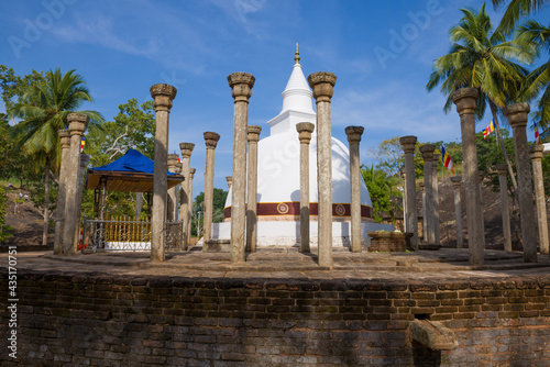 Ambasthala Dagoba - ancient Buddhist temple on the Mango plateau. Mihintale, Sri Lanka photo